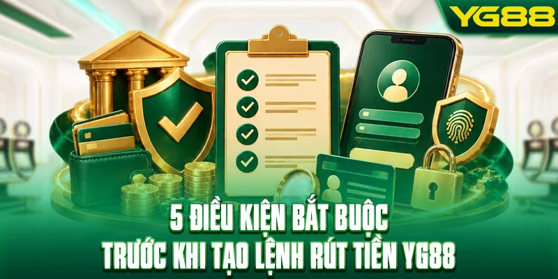 5 điều kiện bắt buộc trước khi tạo lệnh rút tiền YG88