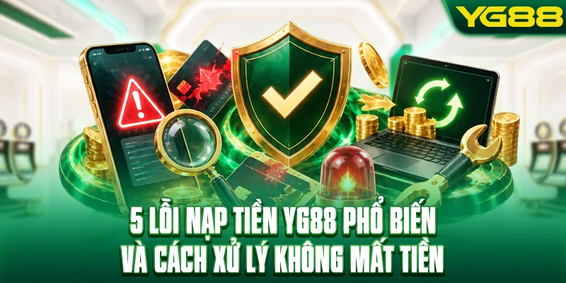 5 lỗi nạp tiền YG88 phổ biến và cách xử lý không mất tiền