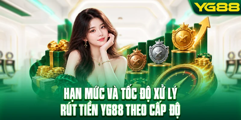 Hạn mức và tốc độ xử lý rút tiền YG88 theo cấp độ