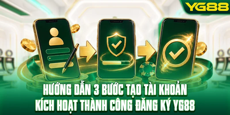 Hướng dẫn 3 bước tạo tài khoản kích hoạt thành công đăng ký YG88