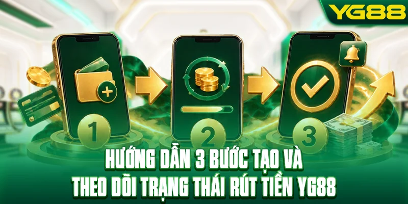 Hướng dẫn 3 bước tạo và theo dõi trạng thái rút tiền YG88
